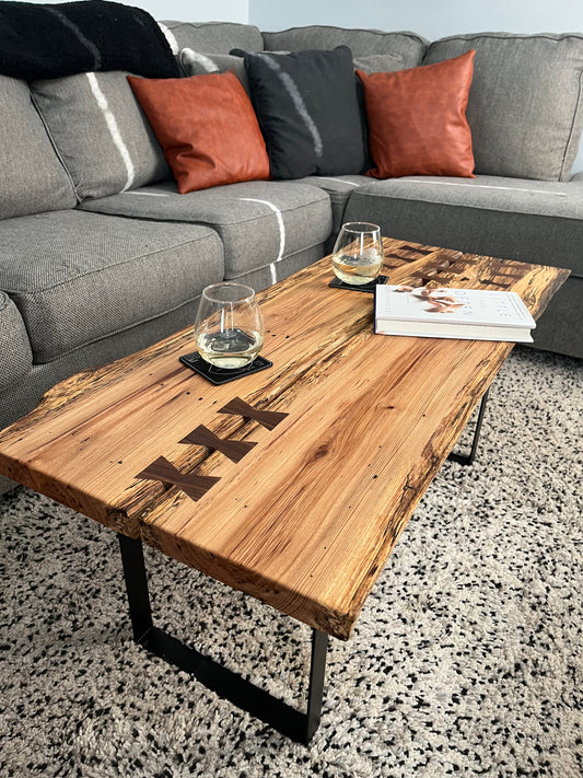 Live Edge Hickory Coffee Table
