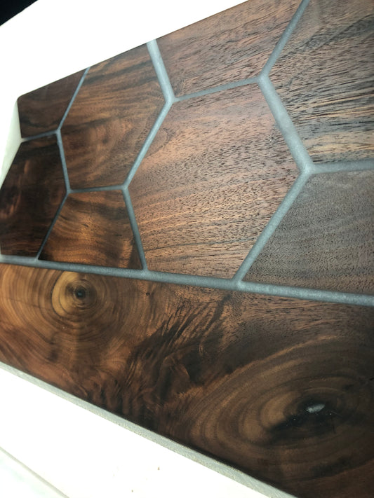 Walnut & Epoxy “Beehive” Charcuterie Board