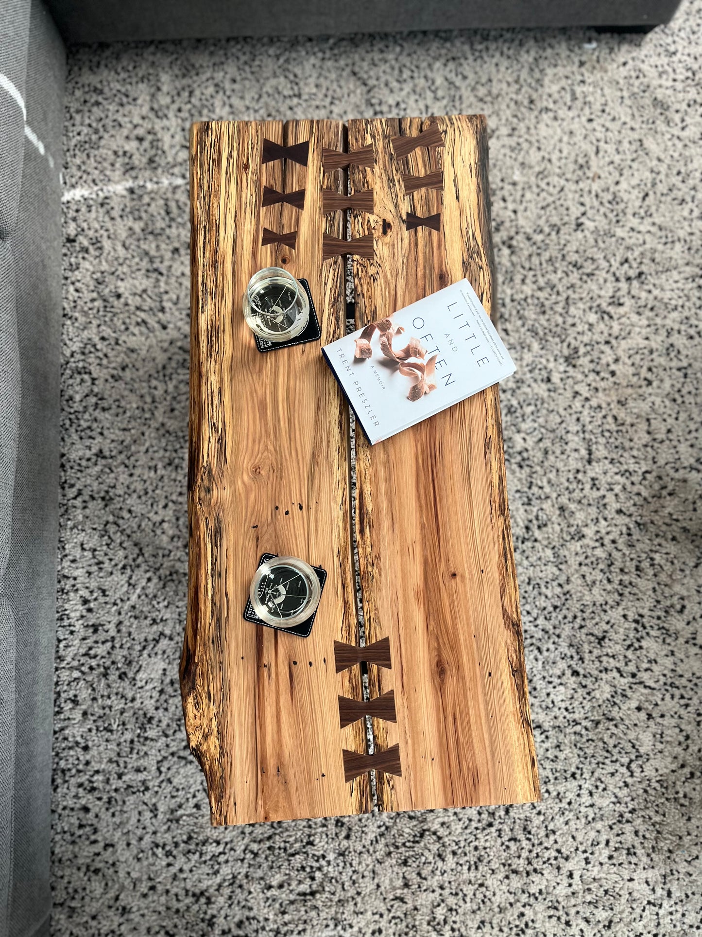 Live Edge Hickory Coffee Table