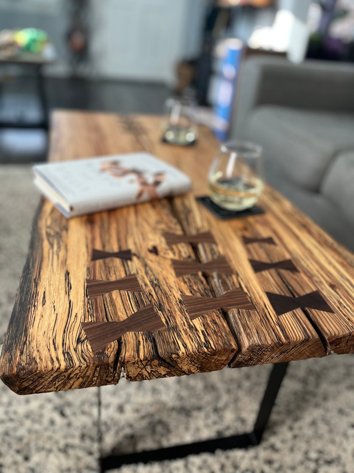 Live Edge Hickory Coffee Table